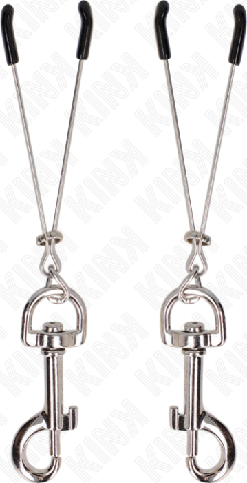 Pinzas para Pezones KINK Gancho Plateado 7 cm Pinzas para Pezones KINK Gancho Plateado 7 cm