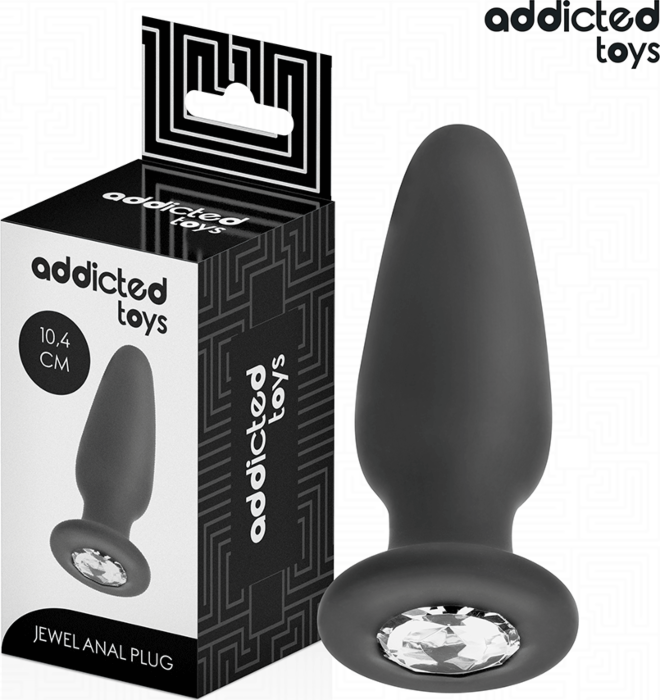 Plug Anal Addicted Toys Talla M con Joya Plug Anal Addicted Toys Talla M con Joya