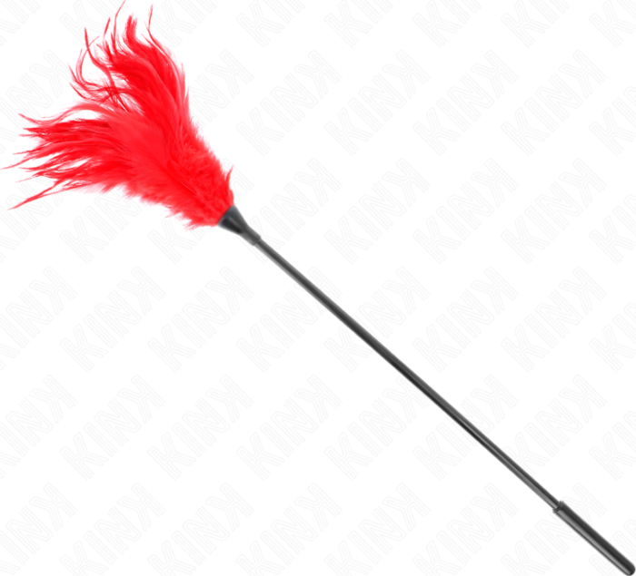 Plumeros KINK Rojo 45 cm - Cosquillas Sensuales Plumeros KINK Rojo 45 cm - Cosquillas Sensuales