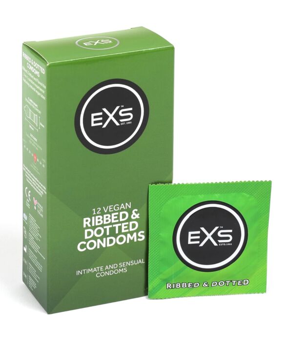 Kondomer Exs Ribbad & Prickig med Extra Stimulans