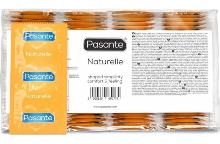 Kondomer Pasante Naturelle - Naturlig känsla med konisk form