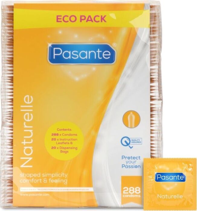 Kondomer Pasante Naturelle 288 St - Ultra Glidmedel