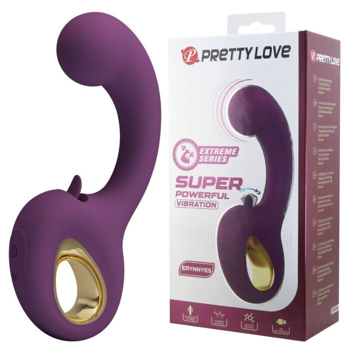 PRETTY LOVE Brynnlee uppladdningsbar vibrator med oralstimulator PRETTY LOVE Brynnlee uppladdningsbar vibrator med oralstimulator