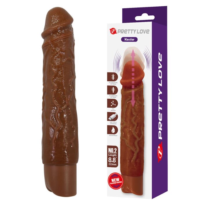 PRETTY LOVE KESSLER realistisk vibrerande dildo PRETTY LOVE KESSLER realistisk vibrerande dildo