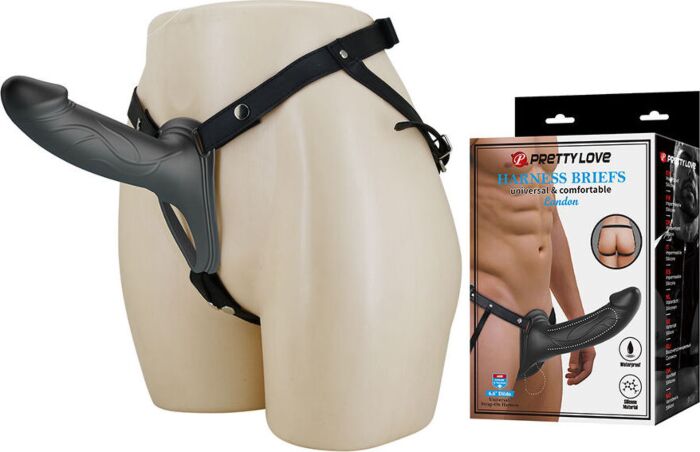 PRETTY LOVE - LANDON STRAP-ON CON VIBRACIÓN NEGRO PRETTY LOVE - LANDON STRAP-ON CON VIBRACIÓN NEGRO