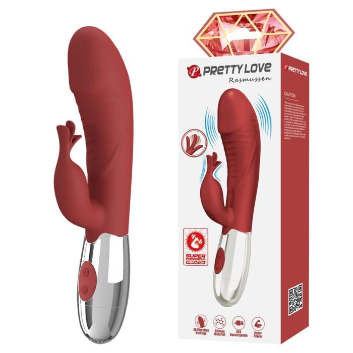 HIGH TECH PRETTY LOVE Rosewood Rabbit Vibrator HIGH TECH PRETTY LOVE Rosewood Rabbit Vibrator