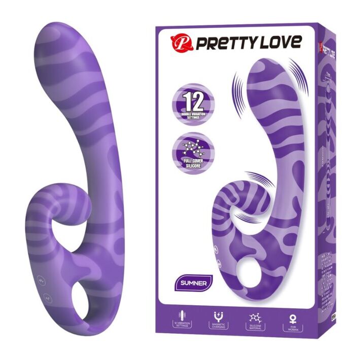 PRETTY LOVE SUMMER Dubbelvibrator med handtag PRETTY LOVE SUMMER Dubbelvibrator med handtag
