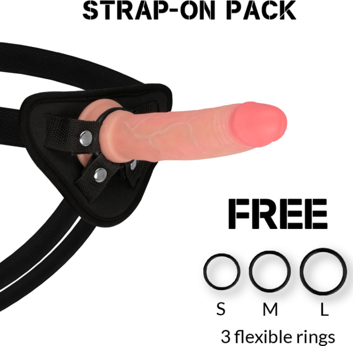 ROCKARMY - HARNESS + LIQUID SILICONE DILDO PREMIUM AVENGER 19 CM -O- 3.98 CM ROCKARMY - HARNESS + LIQUID SILICONE DILDO PREMIUM AVENGER 19 CM -O- 3.98 CM