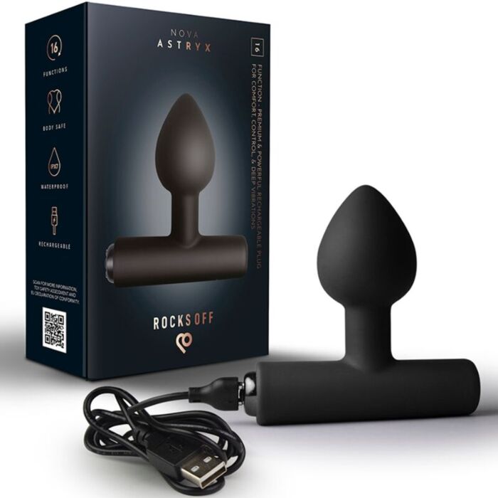 Vibrerande Analt Plugg ROCKS-OFF NOVA ASTRYX med 16 Funktioner Vibrerande Analt Plugg ROCKS-OFF NOVA ASTRYX med 16 Funktioner