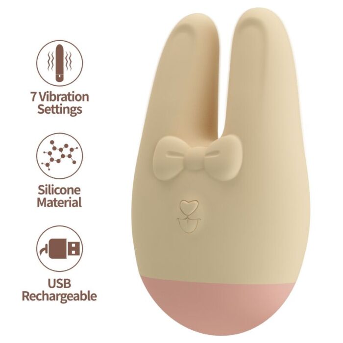 ROMANCE BUNNY Klitstimulator med 7 vibrationslägen ROMANCE BUNNY Klitstimulator med 7 vibrationslägen