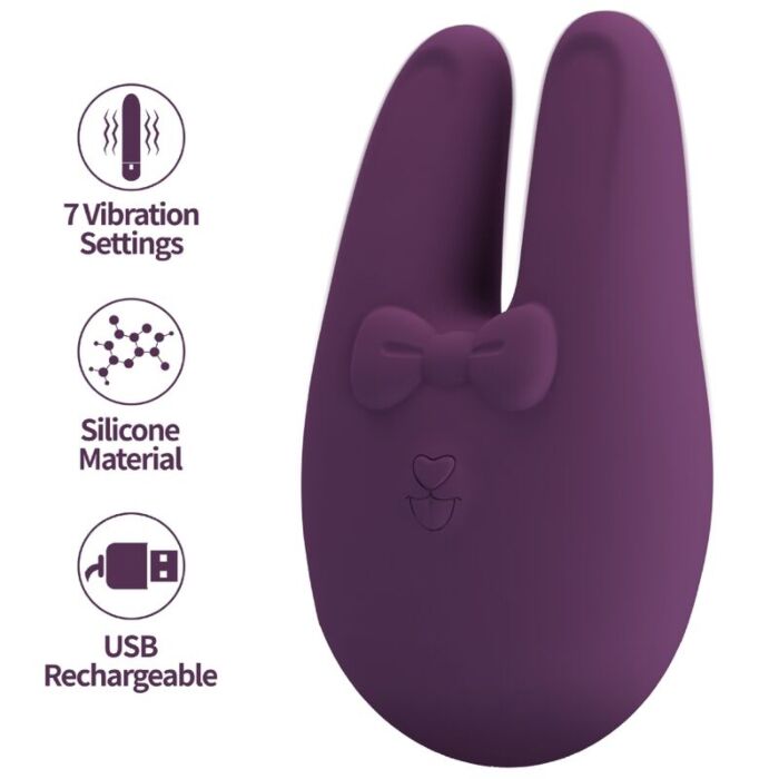 ROMANCE BUNNY extern stimulator med 7 vibrationslägen ROMANCE BUNNY extern stimulator med 7 vibrationslägen