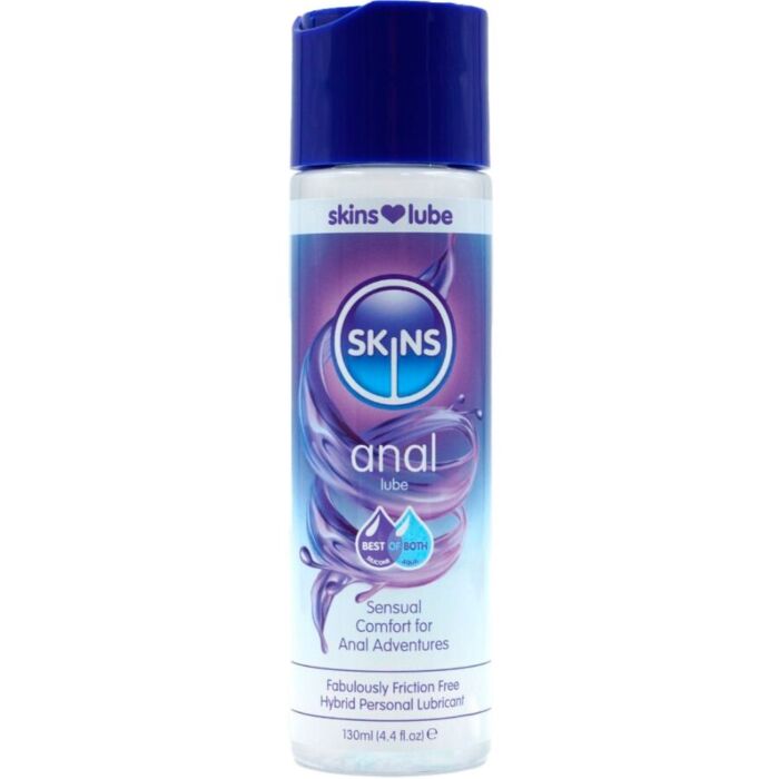 Lubricant SKINS Anal Hybrid 130 ML med silkeslen känsla Lubricant SKINS Anal Hybrid 130 ML med silkeslen känsla