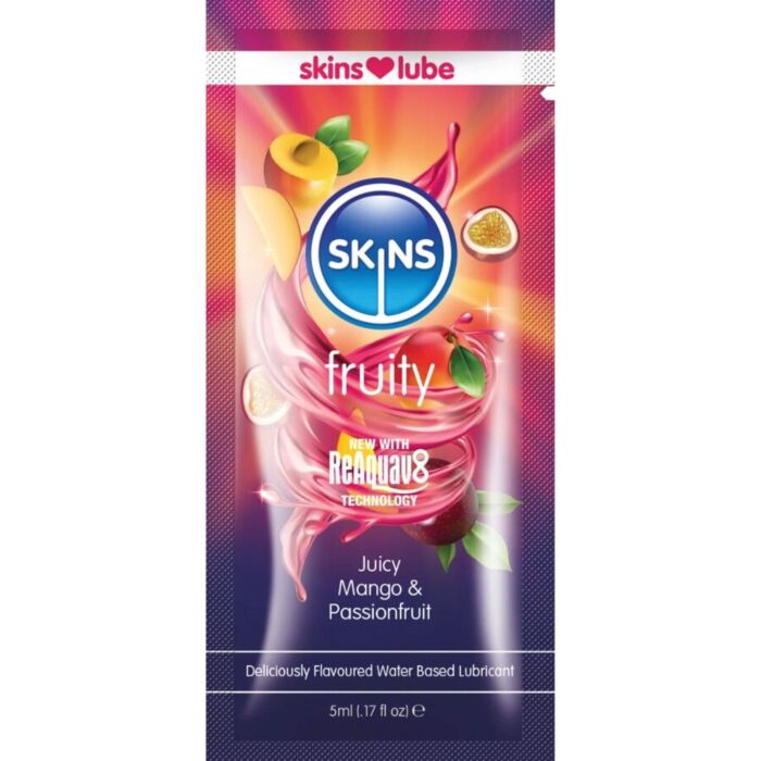 Lubricant SKINS Fruity Mango och Passion Fruit 5 ml Lubricant SKINS Fruity Mango och Passion Fruit 5 ml