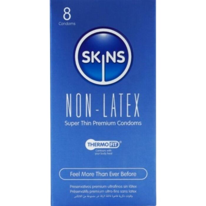 Kondom SKINS utan latex - Hypoalergena och veganska Kondom SKINS utan latex - Hypoalergena och veganska
