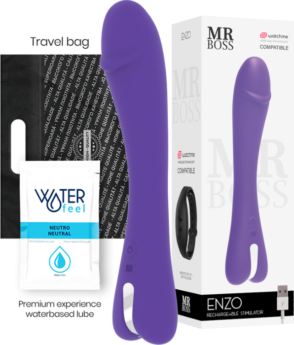 Vibrador MR. BOSS Enzo con 10 modos de vibración Vibrador MR. BOSS Enzo con 10 modos de vibración