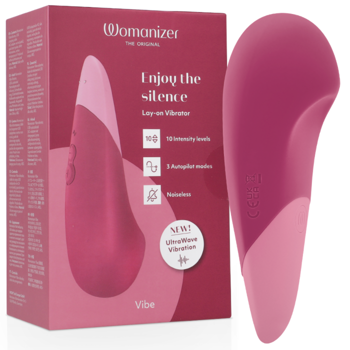 Vibrador Womanizer Vibe Silencioso Rosa Oscuro Vibrador Womanizer Vibe Silencioso Rosa Oscuro