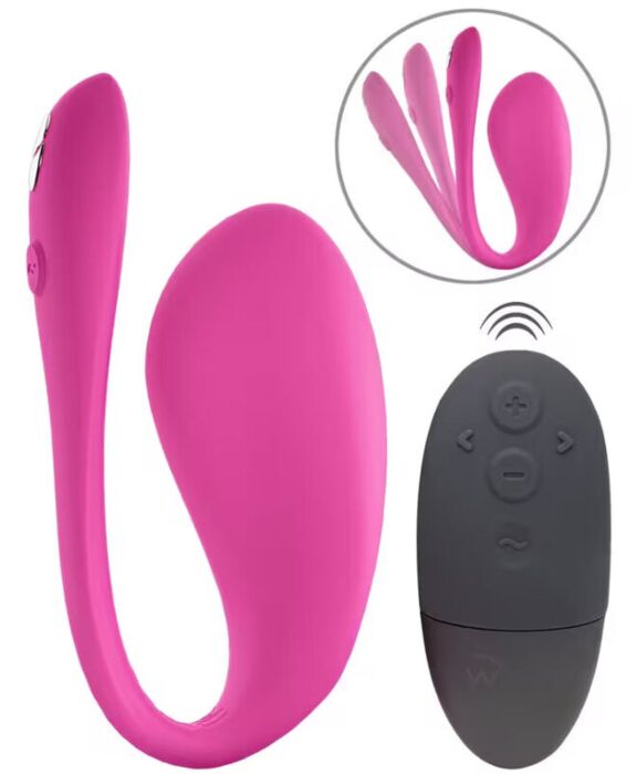 Bärbart vibratorägg WE-VIBE JIVE 2 elektriskt rosa