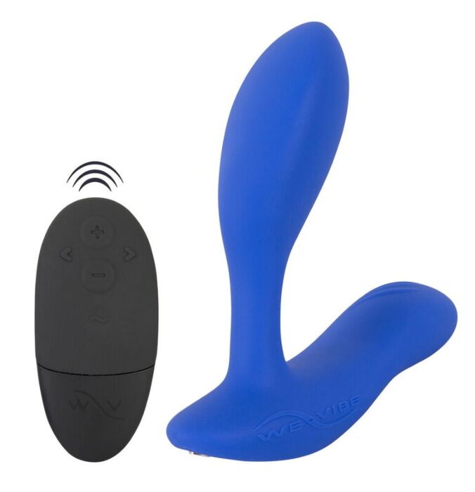 Prostatavibrator WE-VIBE VECTOR+ dubbelstimulering kungsblå