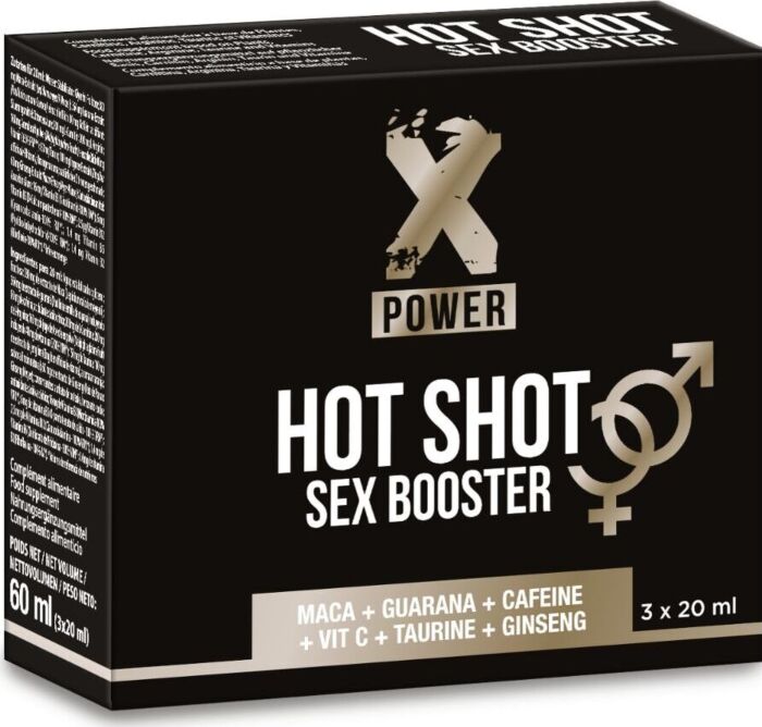 X POWER - HOT SHOT SEX BOOSTER INCREASE LIBIDO 3 X 20 ML X POWER - HOT SHOT SEX BOOSTER INCREASE LIBIDO 3 X 20 ML