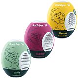 SATISFYER EGGS Masturbatorägg Set Riffle, Bubble & Fierce