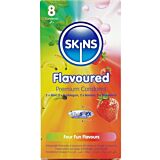 Skins Kondomer i Flera Smaker Paket med Extra Glidmedel