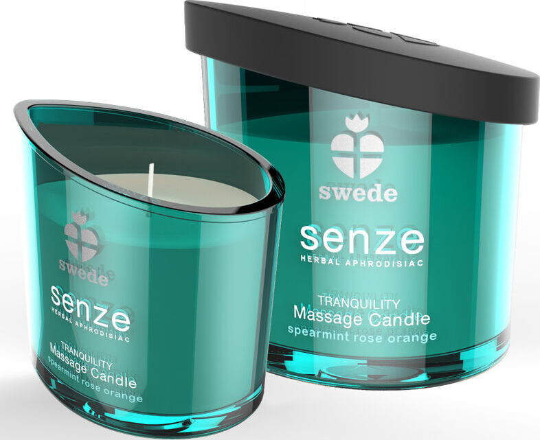 Massage Ljus Swede Senze Tranquility med Grönmynta och Ros