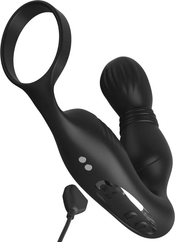 Massagern med sin magnetiska laddkabel