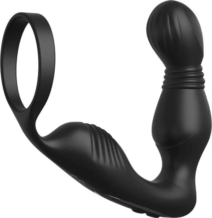 Prostatamassagern Ass-Gasm Pro P-Spot Milker, med sin ring