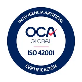 OCA:s certifieringsmärke för ISO/IEC 42001